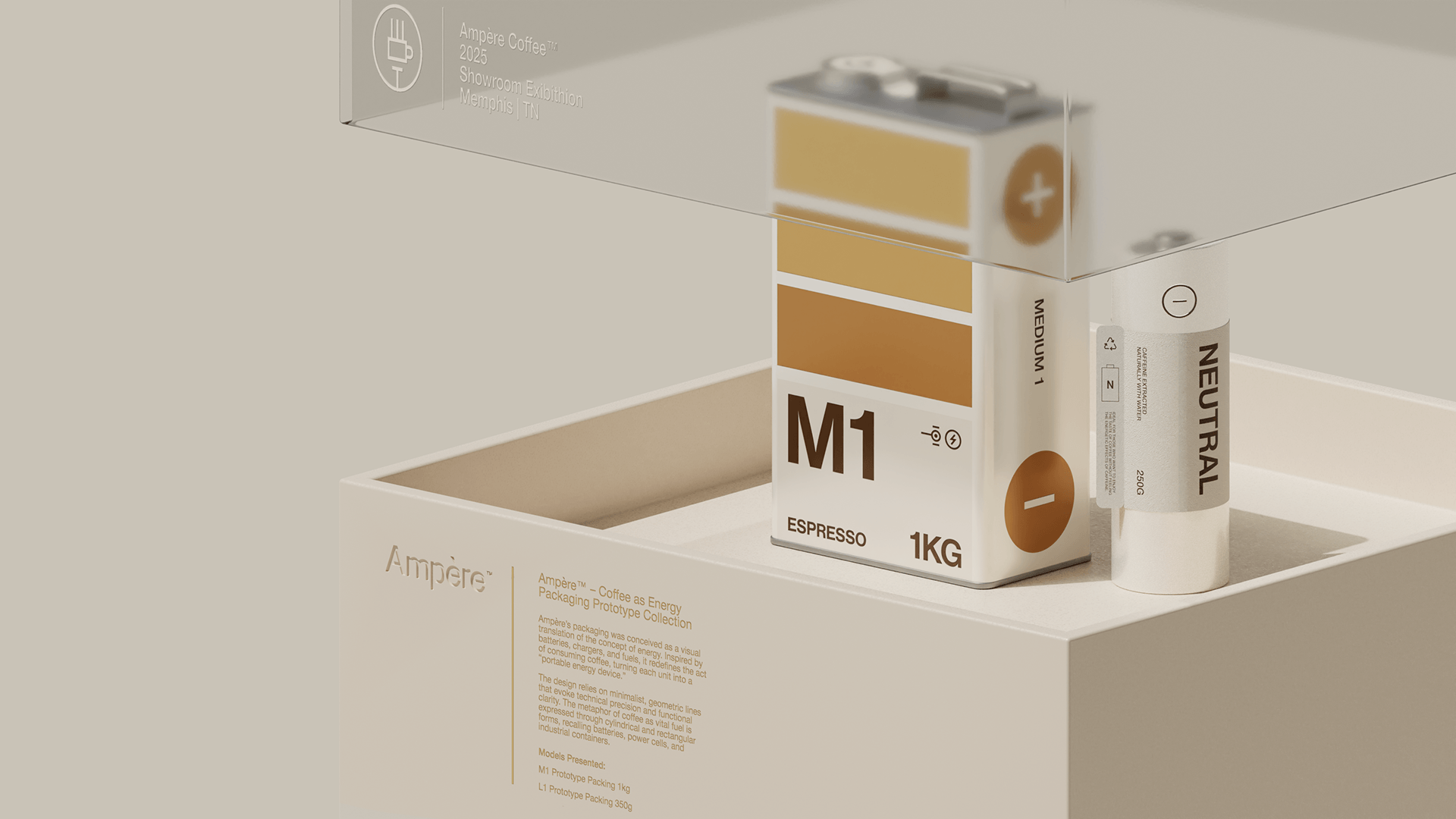 Amp&egrave;re&reg; coffee packaging &mdash; 3D visualization